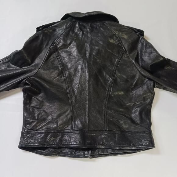 bebe Black Leather Jacket - Picture 15 of 16